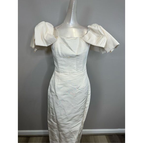 Alexia María Josephine Off-The-Shoulder Gown Size US10 $1750 - Picture 7 of 12